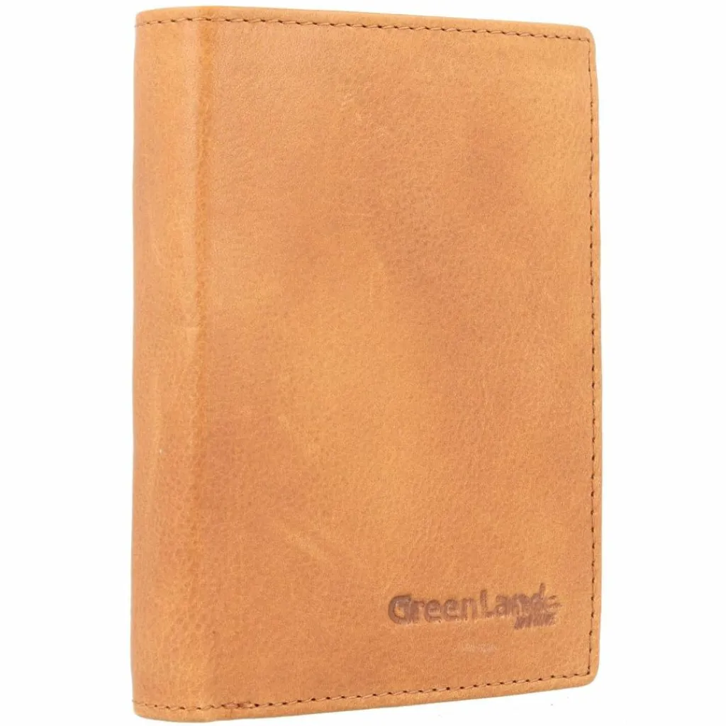 Greenland Nature Damengeldbörsen Hochformat<Geldbörse RFID Schutz Leder 9 cm braun