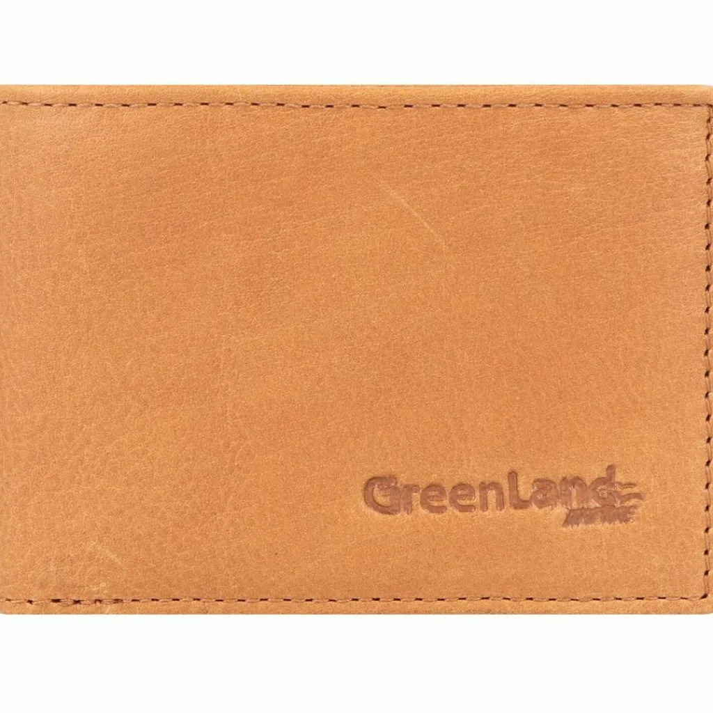 Greenland Nature Herrengeldbörsen Querformat<Geldbörse RFID Schutz Leder 10 cm braun