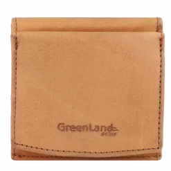 Greenland Nature Damengeldbörsen Querformat<Geldbörse RFID Schutz Leder 10 cm cognac2