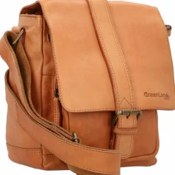 Greenland Nature Umhängetaschen<Umhängetasche Leder 23 cm cognac2