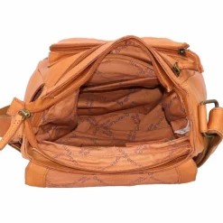 Greenland Nature Umhängetaschen<Umhängetasche Leder 23 cm cognac2