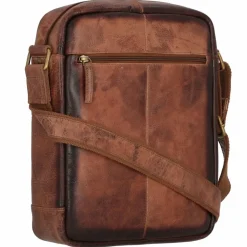 Greenland Nature Mascu & Line Umhängetasche Leder 27 cm braun