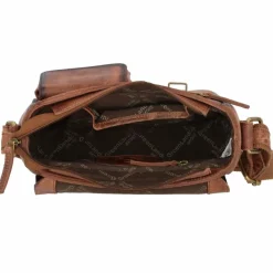 Hot Greenland Nature Mascu & Line Umhängetasche Leder 23 cm braun