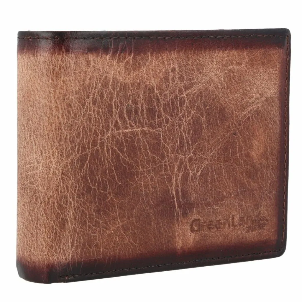 Greenland Nature Herrengeldbörsen Querformat<Mascu & Line Geldbörse RFID Leder 12 cm braun
