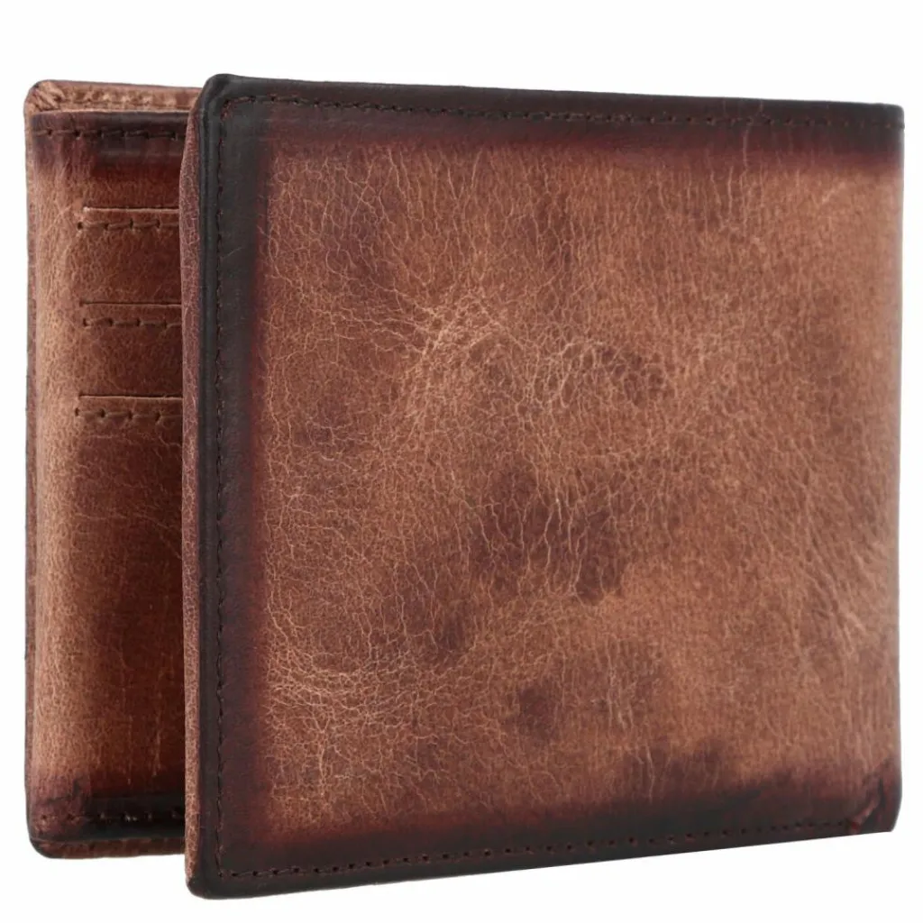 Greenland Nature Herrengeldbörsen Querformat<Mascu & Line Geldbörse RFID Leder 12 cm braun