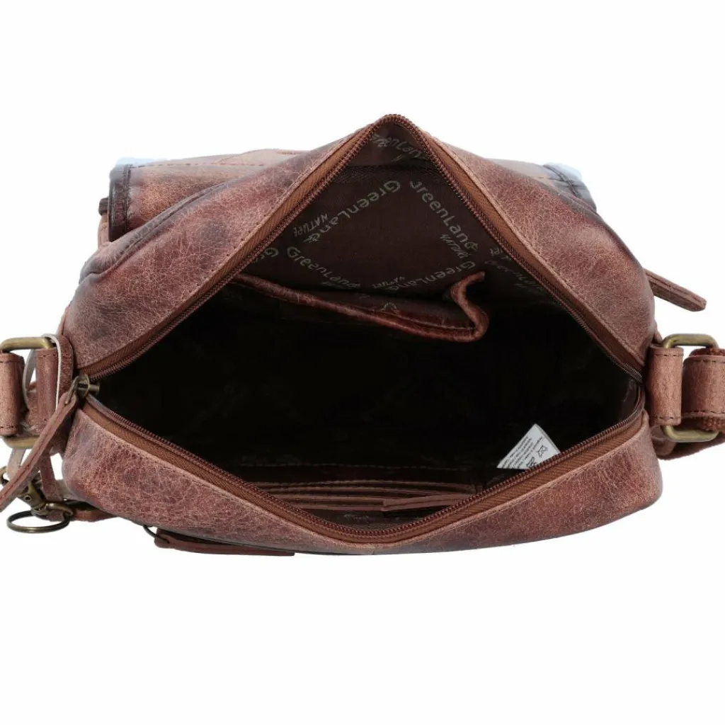 Greenland Nature Mascu & Line Umhängetasche Leder 25 cm