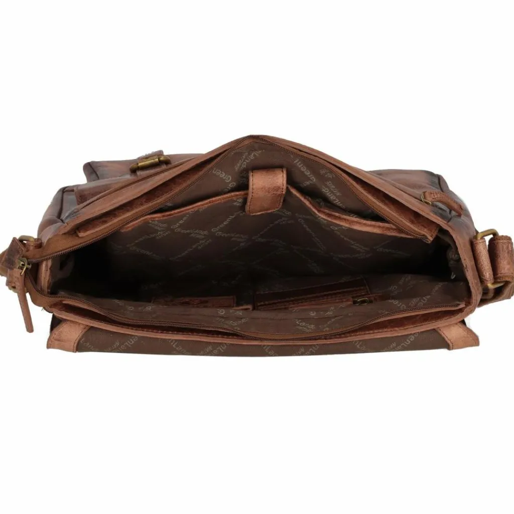 Greenland Nature Mascu & Line Umhängetasche Leder 30 cm