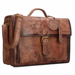 Greenland Nature Aktentaschen<Mascu & Line Aktentasche Leder 40 cm braun