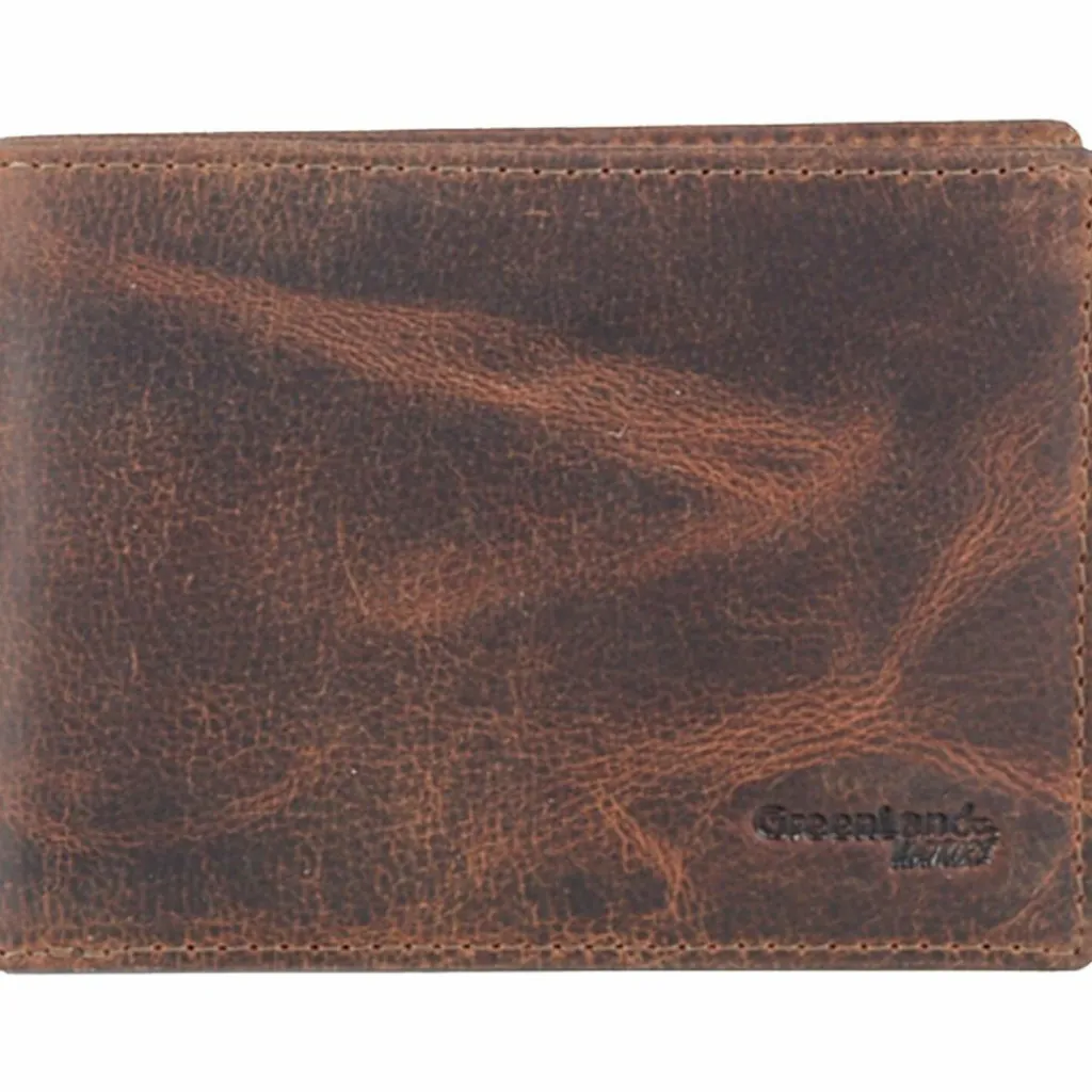 Greenland Nature Herrengeldbörsen Querformat<Montana Geldbörse Leder 12,5 cm natur