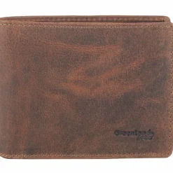 Greenland Nature Herrengeldbörsen Querformat<Montana Geldbörse Leder 11,5 cm natur