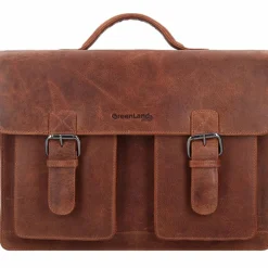 Hot Greenland Nature Montana Aktentasche Leder 40 cm braun