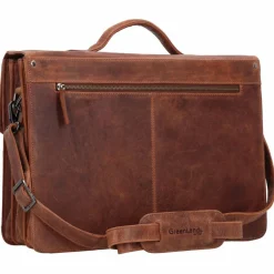Hot Greenland Nature Montana Aktentasche Leder 40 cm braun