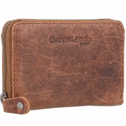 Greenland Nature Visitenkartenetuis<Montana Kreditkartenetui RFID Leder 10,5 cm braun