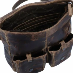 Outlet Greenland Nature Montana Umhängetasche Leder 27 cm natur