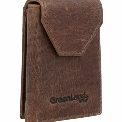 Greenland Nature Herrengeldbörsen Hochformat<Montana Geldbörse RFID Leder 7 cm braun