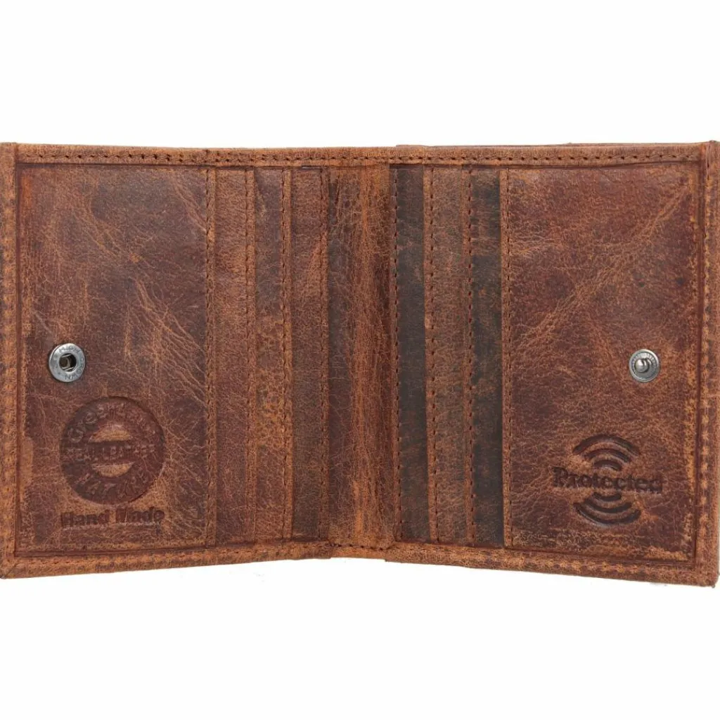 Clearance Greenland Nature Montana Geldbörse RFID Leder 10 cm braun
