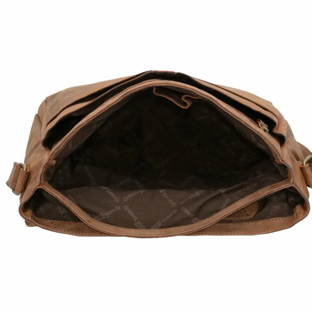 Best Greenland Nature Montenegro Messenger Leder 35 cm natur