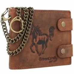 Outlet Greenland Nature Montenegro Geldbörse RFID Leder 12 cm horse