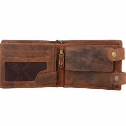 Outlet Greenland Nature Montenegro Geldbörse RFID Leder 12 cm horse