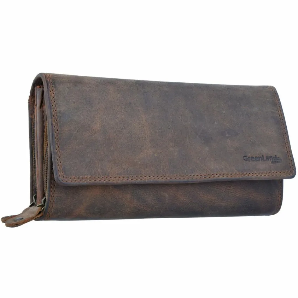 Greenland Nature Herrengeldbörsen Querformat|Damengeldbörsen Querformat<Montenegro Geldbörse Leder 19 cm natur