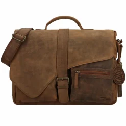 Greenland Nature Aktentaschen<Montenegro Aktentasche Leder 37 cm natur