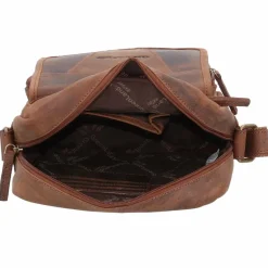 Greenland Nature Umhängetaschen<Montenegro Umhängetasche RFID Leder 22 cm braun