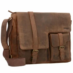 Best Greenland Nature Montenegro Umhängetasche Leder 39 cm natur