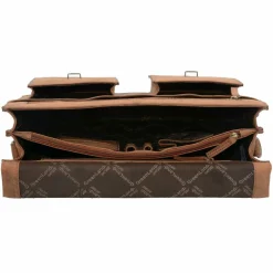 Greenland Nature Umhängetaschen<Montenegro Aktentasche Leder 40 cm natur