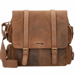 Outlet Greenland Nature Montenegro Messenger Leder 31 cm Laptopfach natur