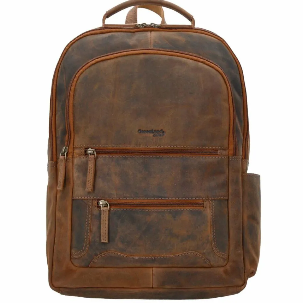 Greenland Nature Montenegro Rucksack Leder 40 cm Laptopfach