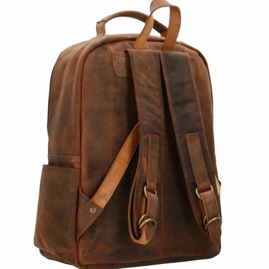 Greenland Nature Montenegro Rucksack Leder 40 cm Laptopfach