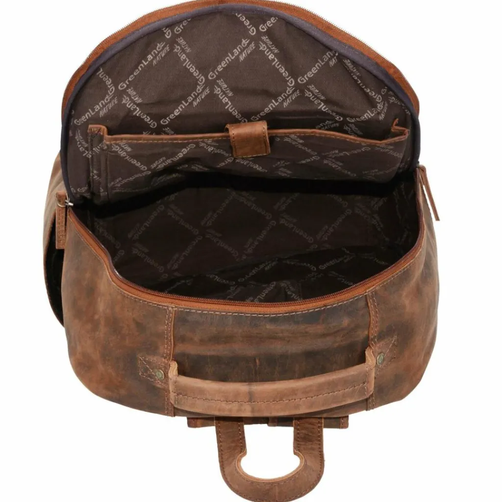 Greenland Nature Montenegro Rucksack Leder 40 cm Laptopfach