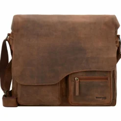 Greenland Nature Messenger Bags<Montenegro Messenger Leder 40 cm natur