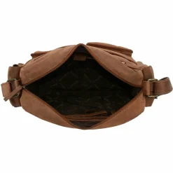 Greenland Nature Umhängetaschen<Montenegro Umhängetasche Leder 33 cm Laptopfach natur