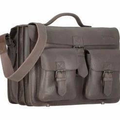 Online Greenland Nature Nature Aktentasche Leder 40 cm grey