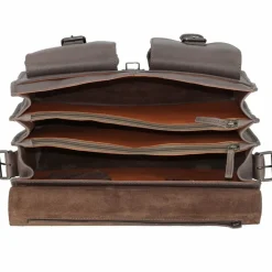 Online Greenland Nature Nature Aktentasche Leder 40 cm grey