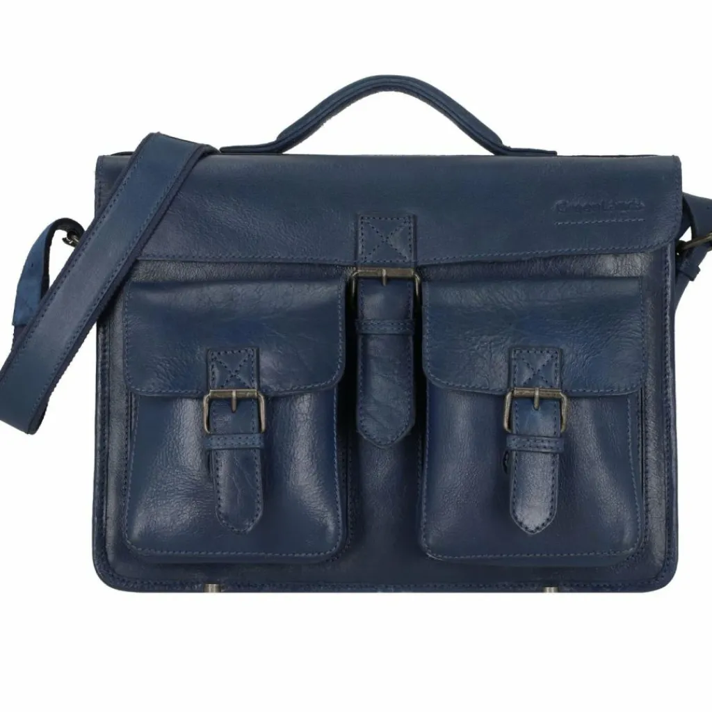 Greenland Nature Aktentaschen<Nature Aktentasche Leder 40 cm navy