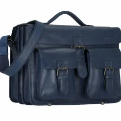 Greenland Nature Aktentaschen<Nature Aktentasche Leder 40 cm navy