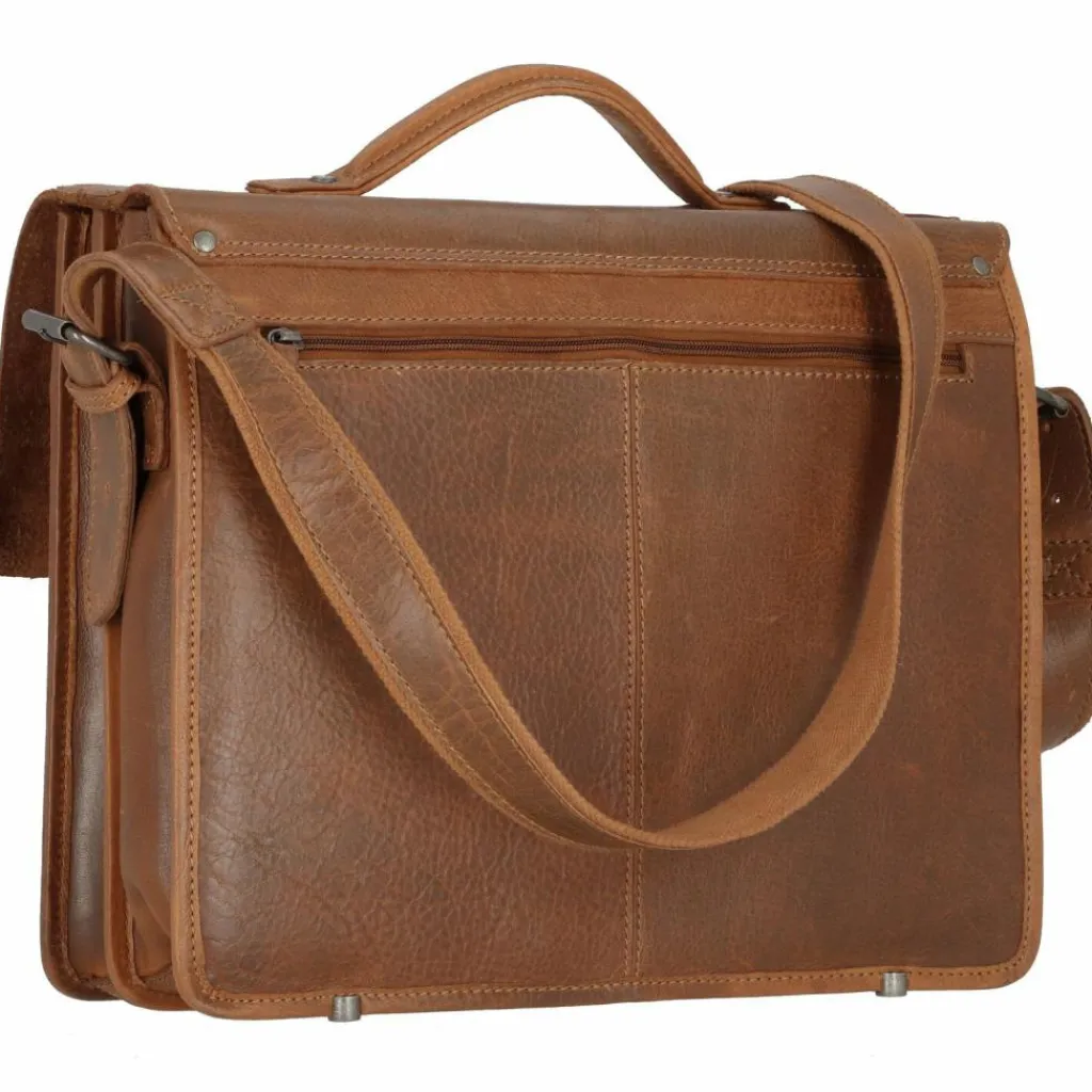 Greenland Nature Aktentaschen<Nature Aktentasche Leder 39 cm cognac