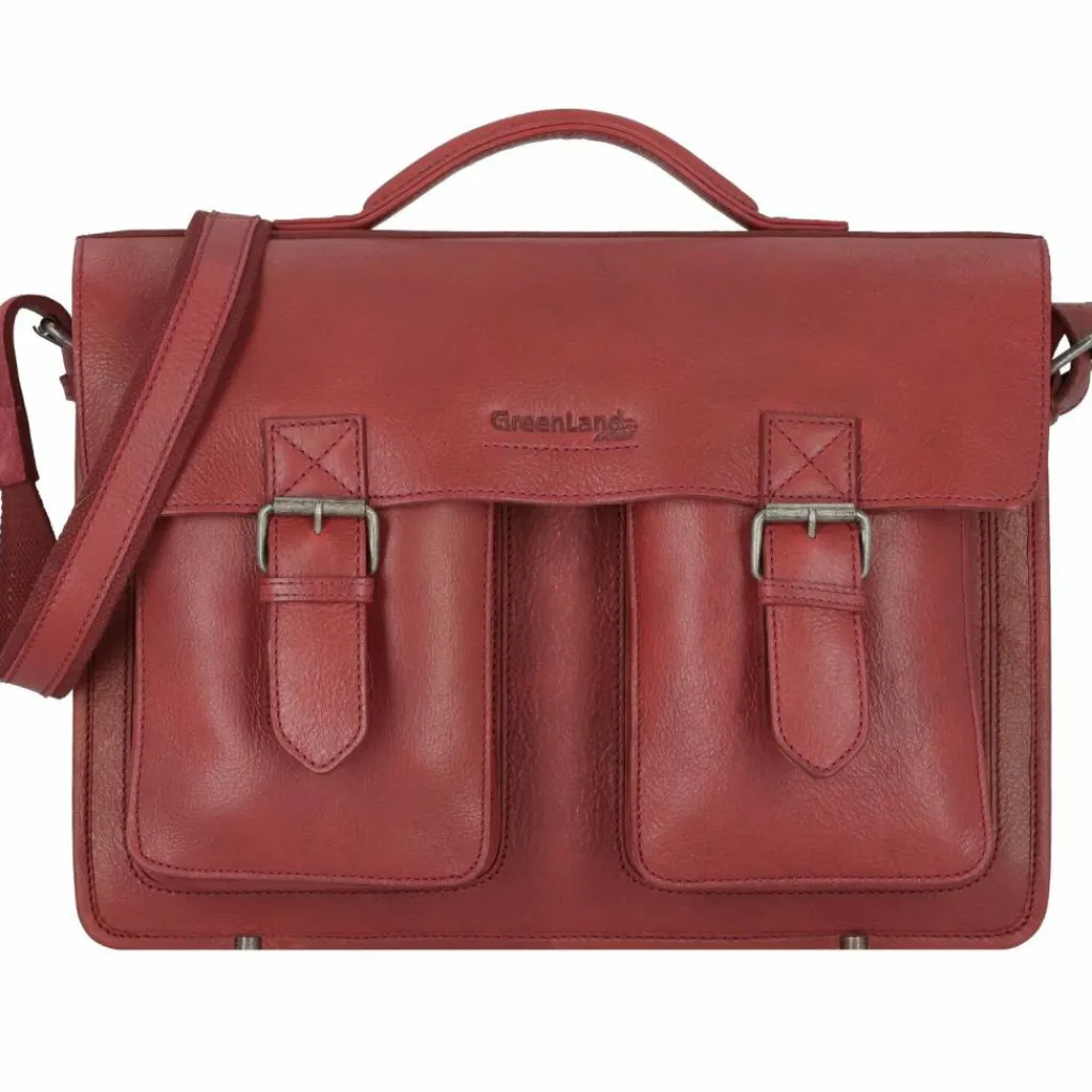 Greenland Nature Aktentaschen<Nature Aktentasche Leder 40 cm bordeaux