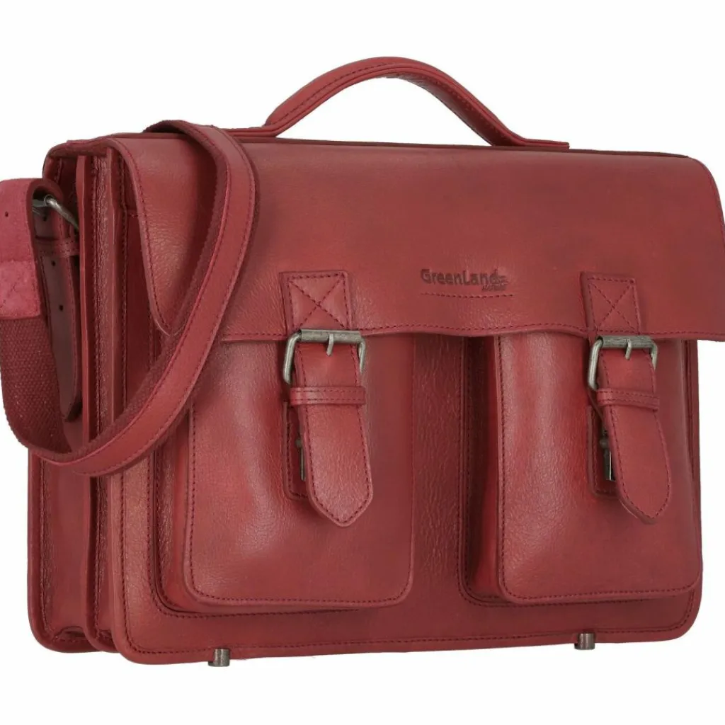 Greenland Nature Aktentaschen<Nature Aktentasche Leder 40 cm bordeaux