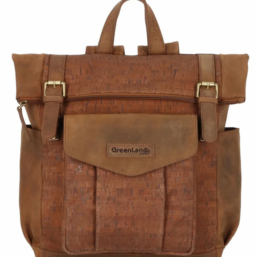 Greenland Nature Nature Rucksack Leder 38 cm Laptopfach