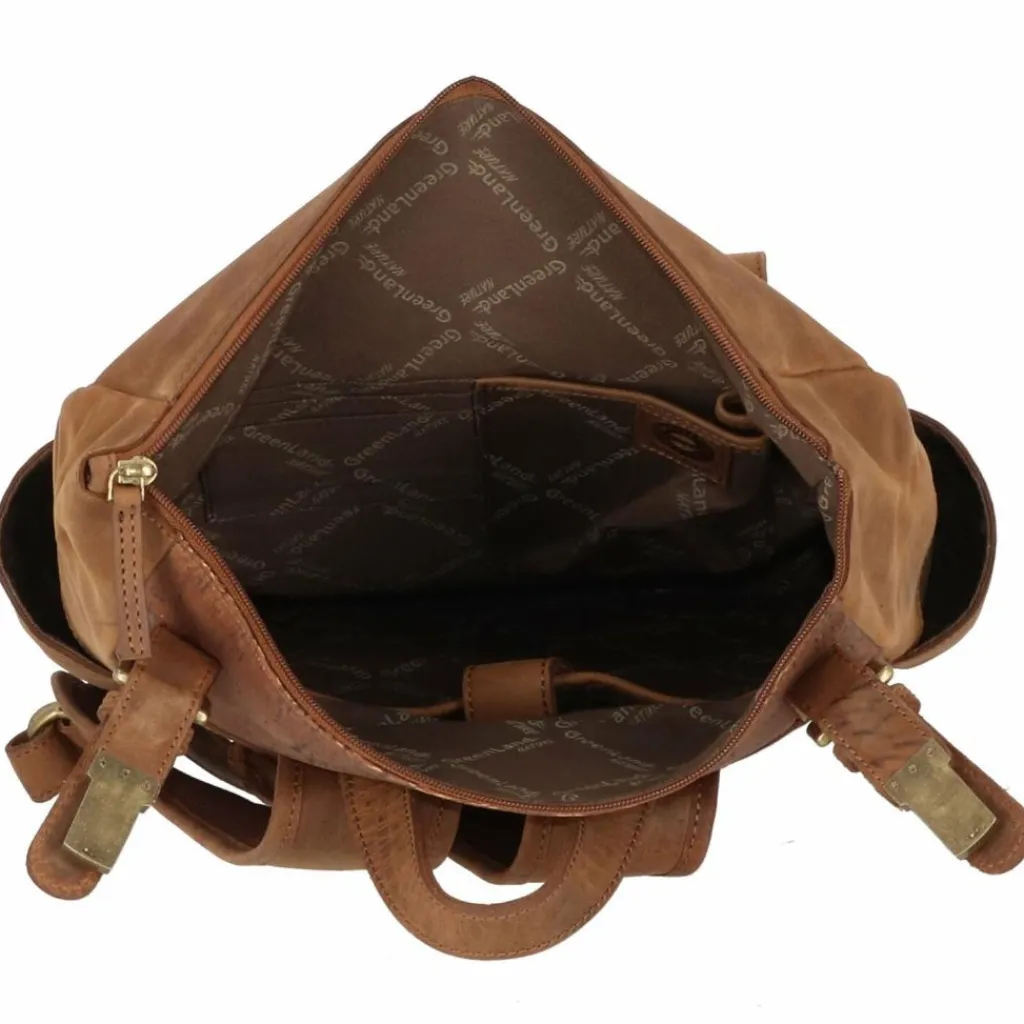 Greenland Nature Nature Rucksack Leder 38 cm Laptopfach