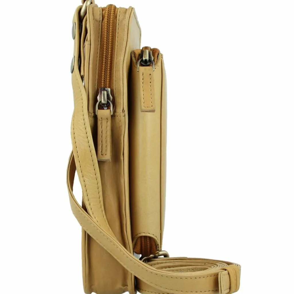 Greenland Nature Nature Soft Handytasche Geldbörse Leder 11 cm safran