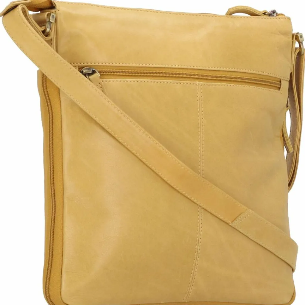 Hot Greenland Nature Nature Umhängetasche Leder 28 cm safran