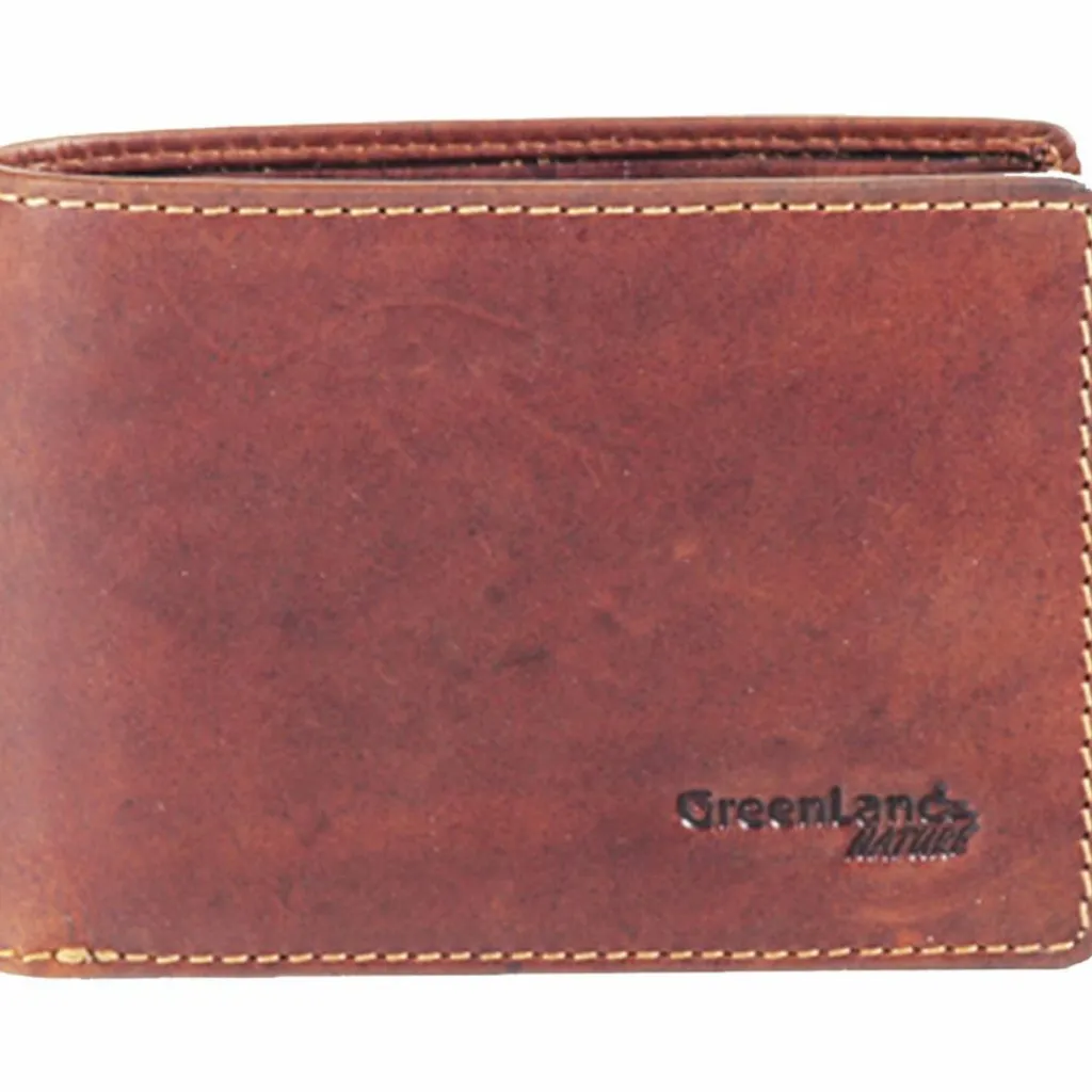 Herren Greenland Nature Rubin Geldbörse Leder 10,5 cm
