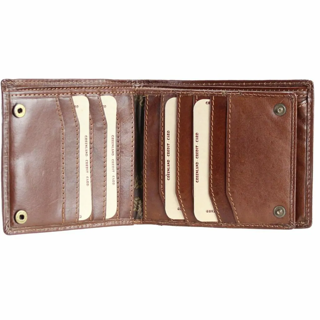 Herren Greenland Nature Rubin Geldbörse Leder 12,5 cm