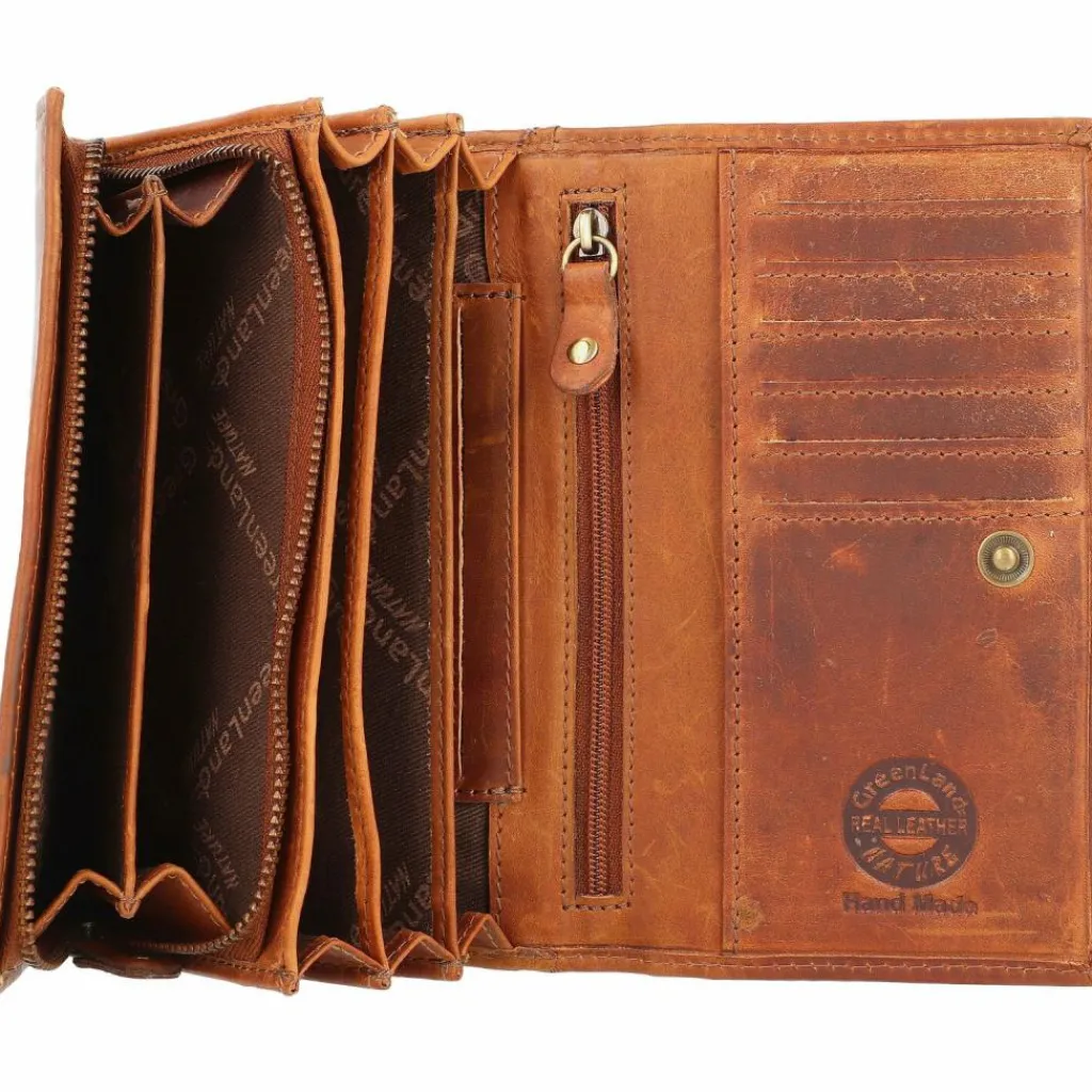 Herren Greenland Nature Soft & Safe Geldbörse Leder 16 cm RFID