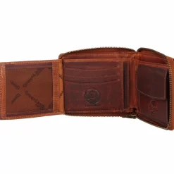 Greenland Nature Herrengeldbörsen Querformat<Soft & Safe Geldbörse RFID Leder 12 cm braun