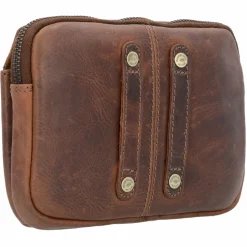 Greenland Nature Gürteltaschen<Soft & Safe Gürteltasche RFID Leder 18 cm braun